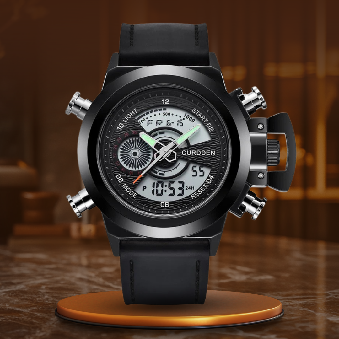 Dual Time Fashion Chronograph Ur™ Olsen & Olsen