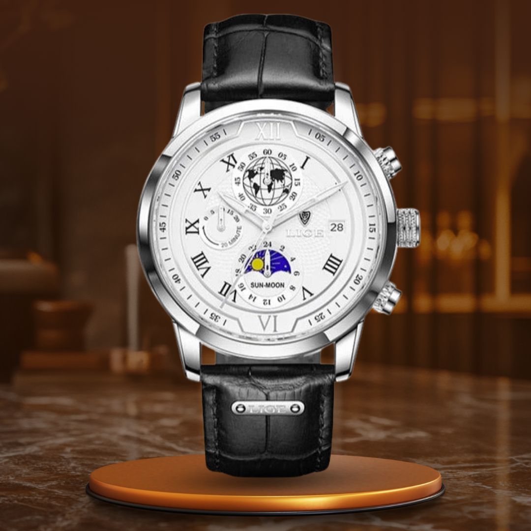 Premium Læderrem Chronograph Ur™ - Olsen & Olsen