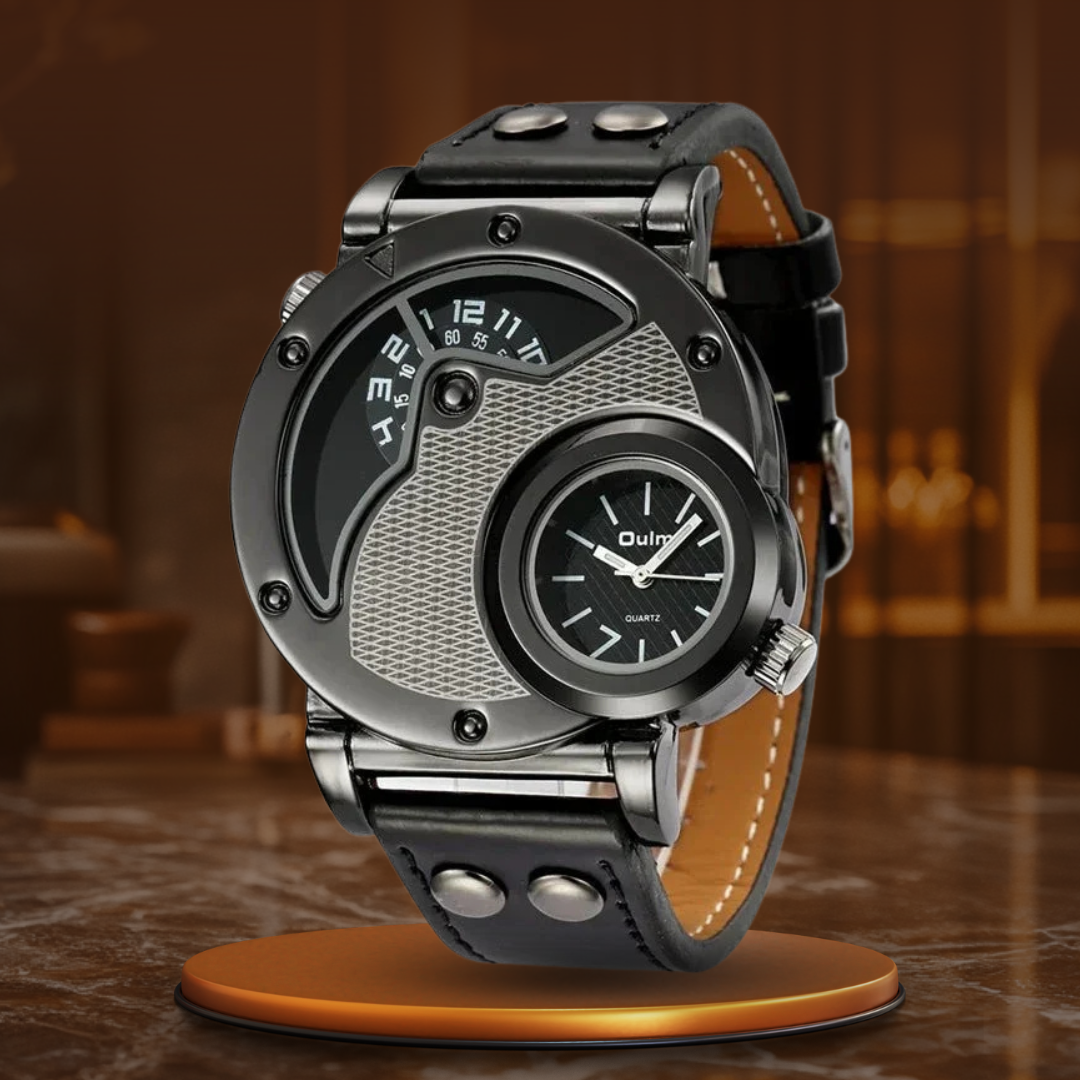Luxus Dual Time Quartz Ur™ Olsen & Olsen