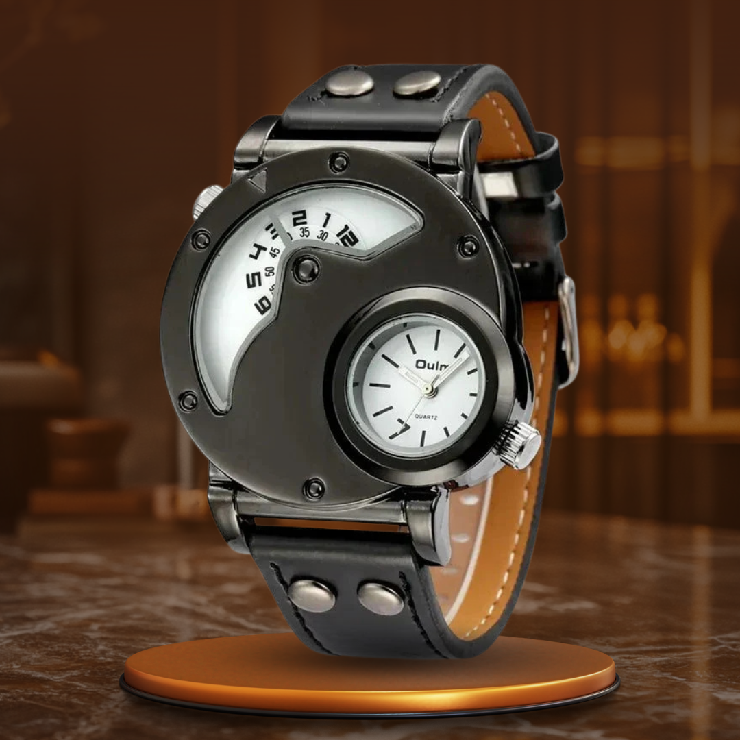 Luxus Dual Time Quartz Ur™ Olsen & Olsen