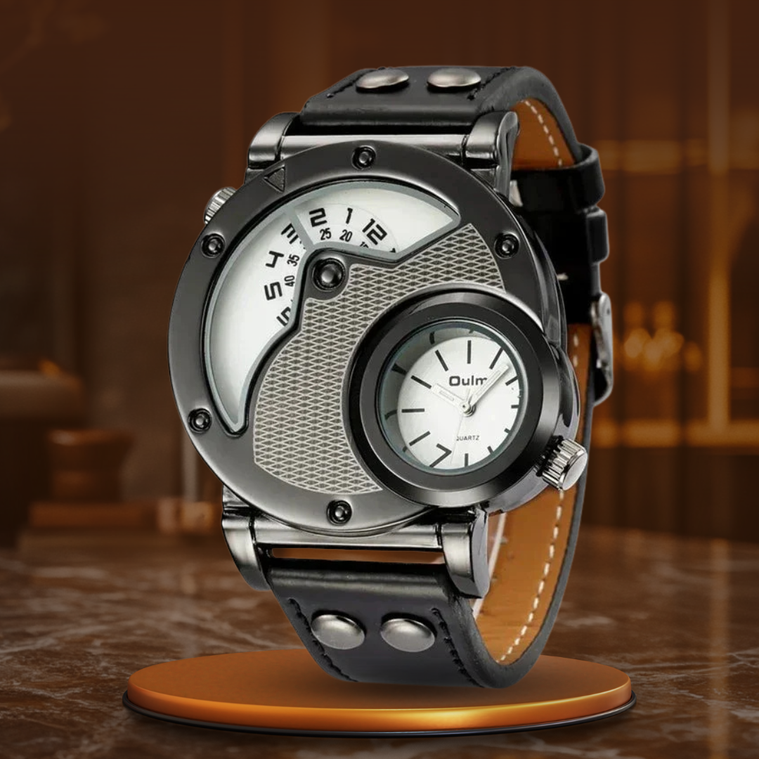 Luxus Dual Time Quartz Ur™ Olsen & Olsen