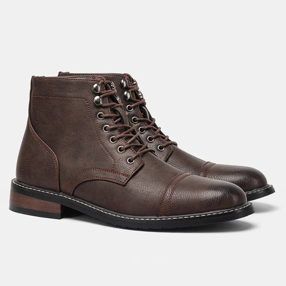 Olsen & Olsen™ Keith | Vintage derbystøvler med snude