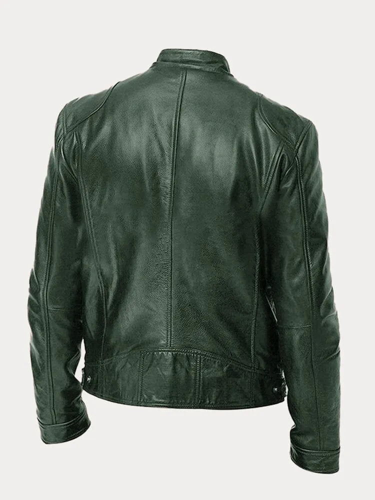 Victor™ Casual Læderjakke: Tidløst Design og Komfort