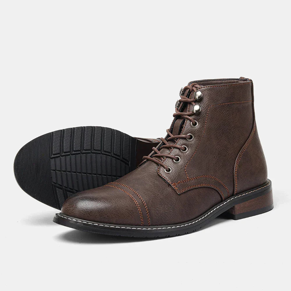 Olsen & Olsen™ Keith | Vintage derbystøvler med snude