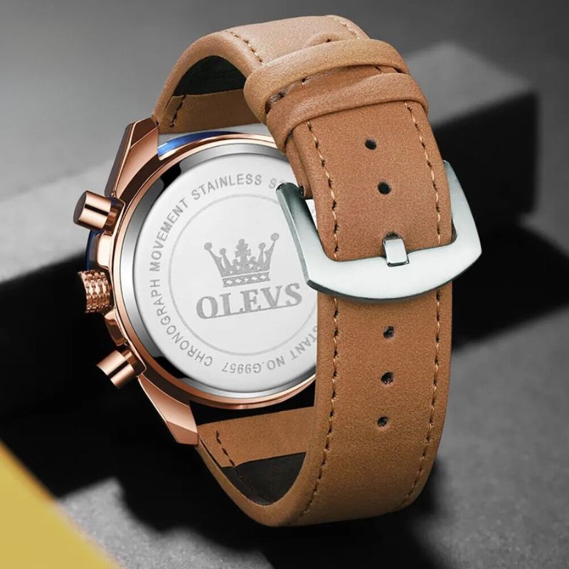 Klassisk Læder Quartz Ur™ - Olsen & Olsen
