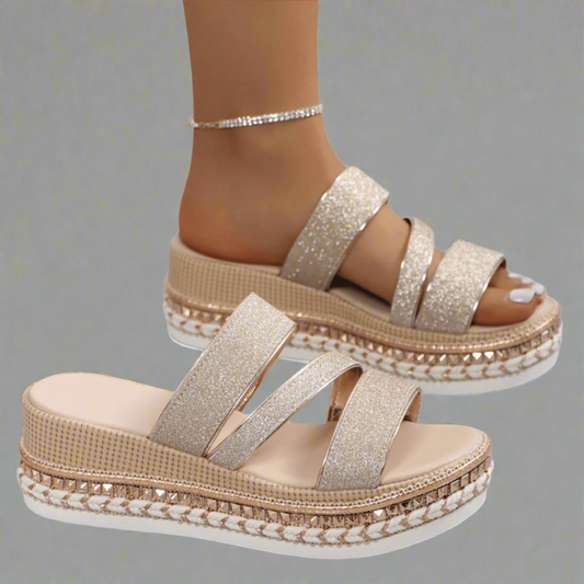 Helga | Komfortable kile-sandaler lavet af premium stof
