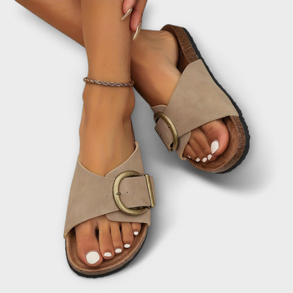 Margie - Dame Kork Sandaler med Spænderem Design