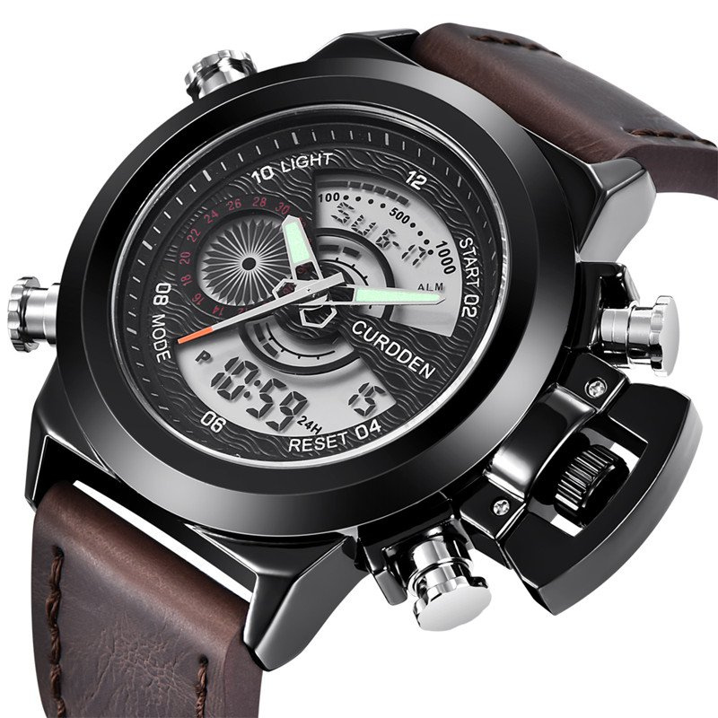 Dual Time Fashion Chronograph Ur™ Olsen & Olsen
