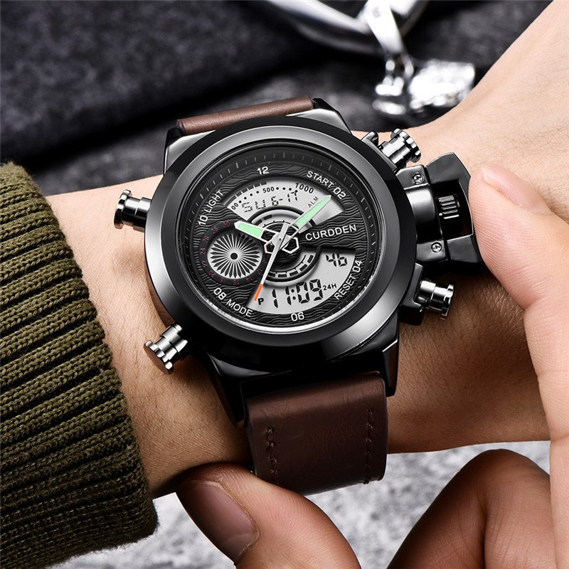 Dual Time Fashion Chronograph Ur™ Olsen & Olsen