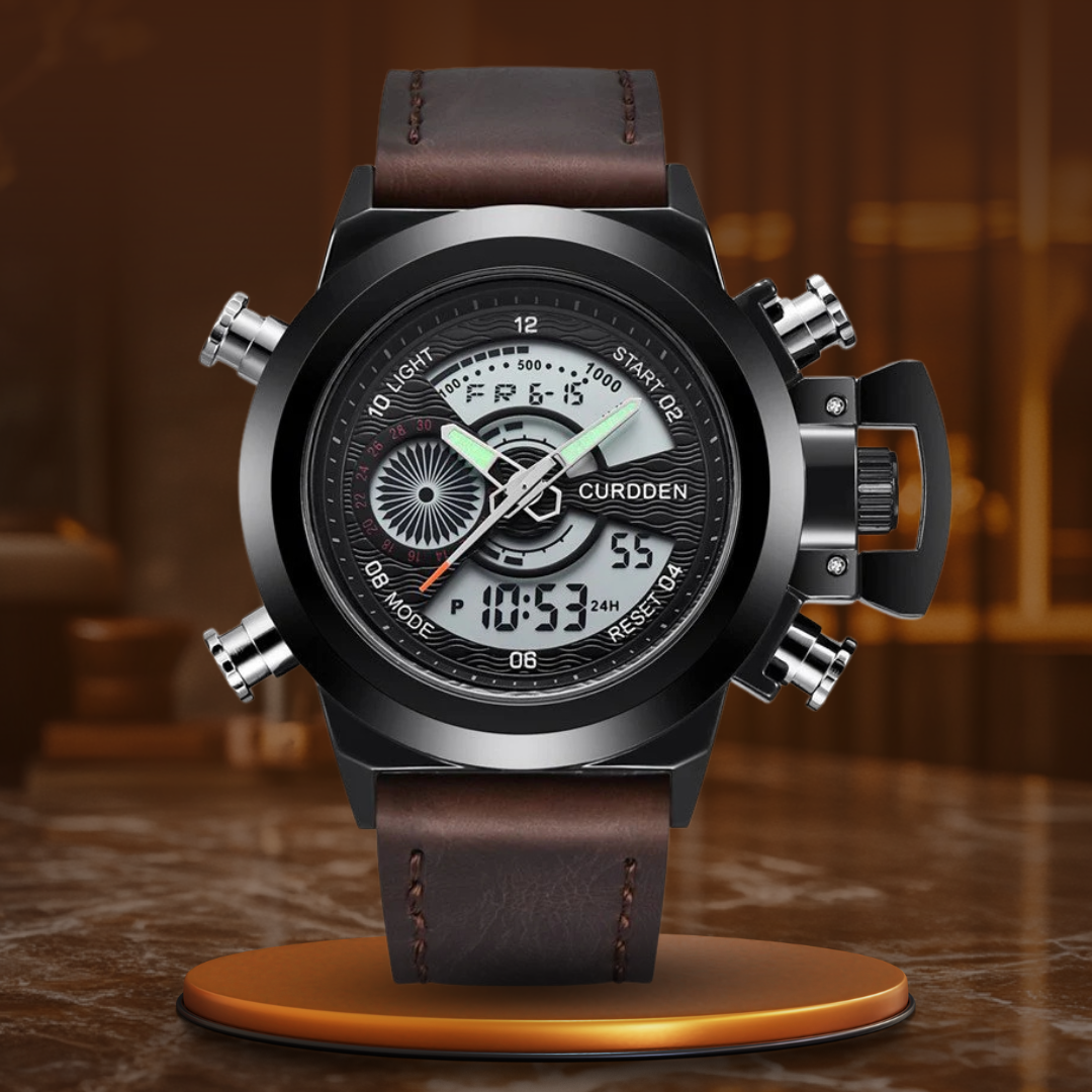 Dual Time Fashion Chronograph Ur™ Olsen & Olsen