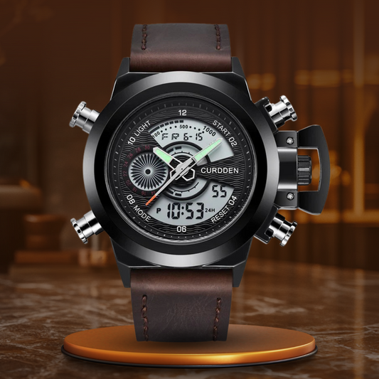 Dual Time Fashion Chronograph Ur™ Olsen & Olsen