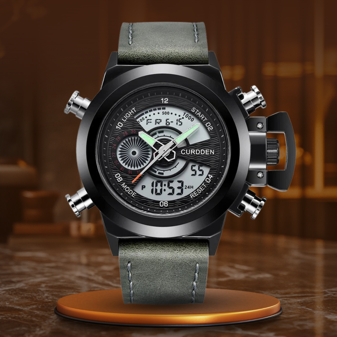 Dual Time Fashion Chronograph Ur™ Olsen & Olsen