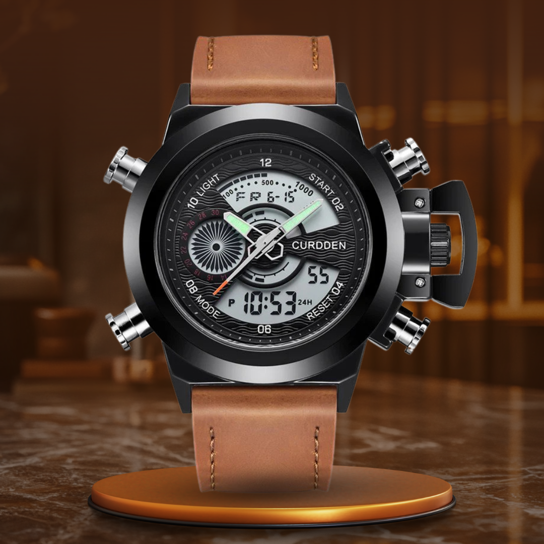 Dual Time Fashion Chronograph Ur™ Olsen & Olsen