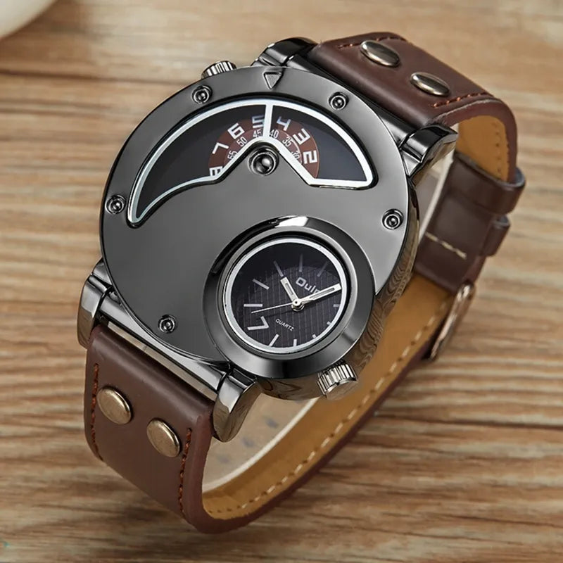 Luxus Dual Time Quartz Ur™ Olsen & Olsen