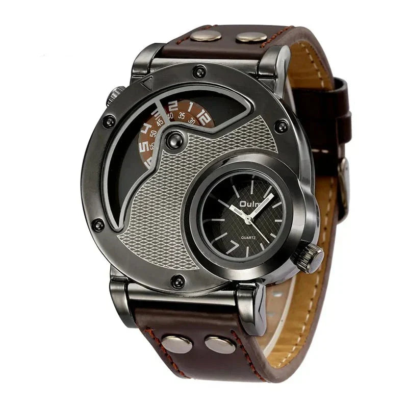 Luxus Dual Time Quartz Ur™ Olsen & Olsen