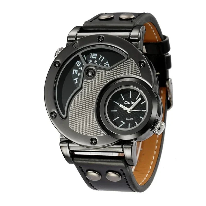 Luxus Dual Time Quartz Ur™ Olsen & Olsen