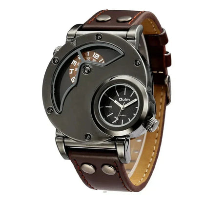 Luxus Dual Time Quartz Ur™ Olsen & Olsen