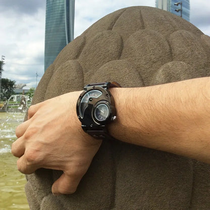Luxus Dual Time Quartz Ur™ Olsen & Olsen