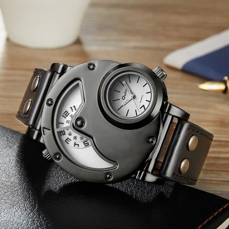 Luxus Dual Time Quartz Ur™ Olsen & Olsen