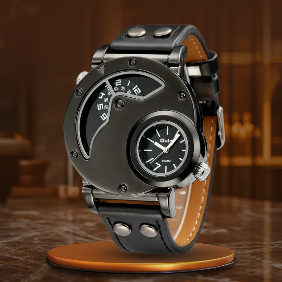 Luxus Dual Time Quartz Ur™ Olsen & Olsen