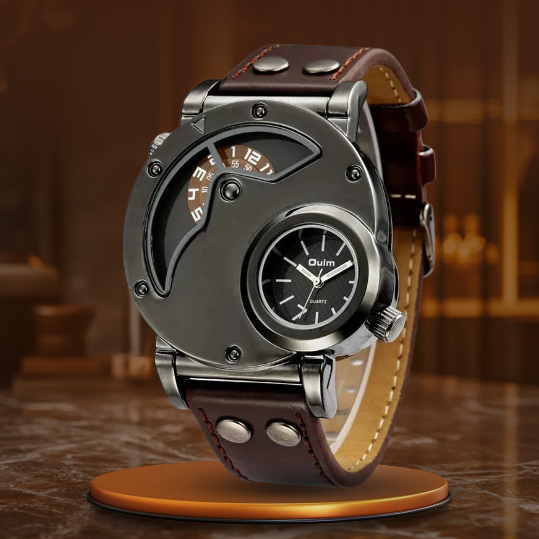 Luxus Dual Time Quartz Ur™ Olsen & Olsen