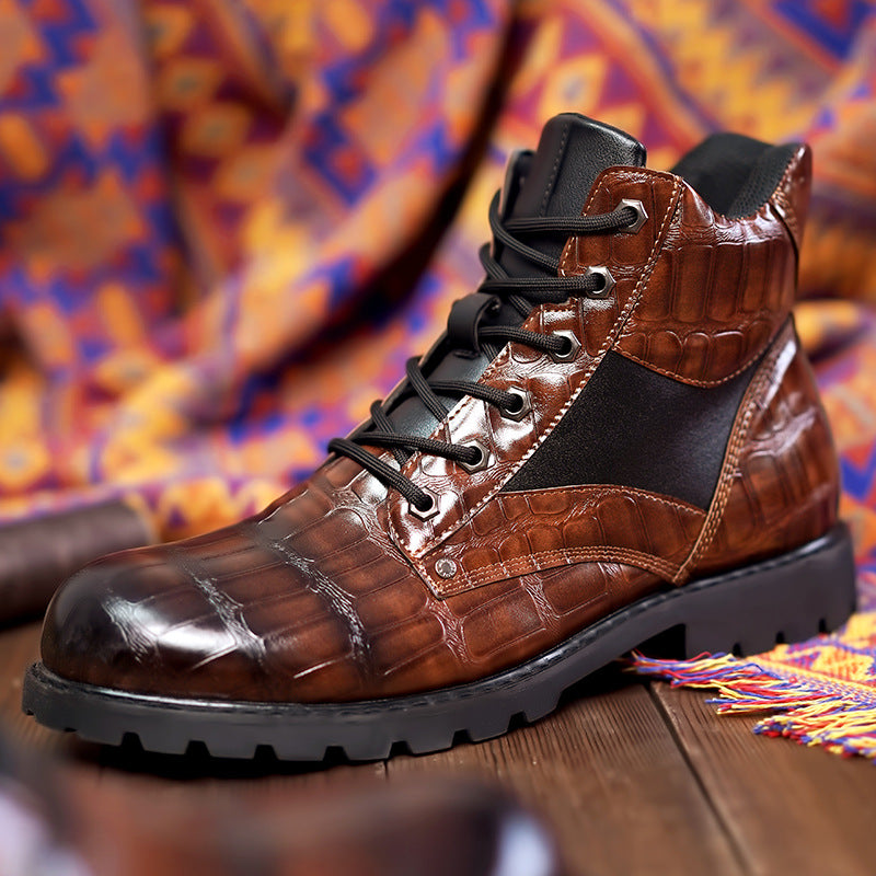 Olsen & Olsen™ Rendell | Læder Croco Støvler