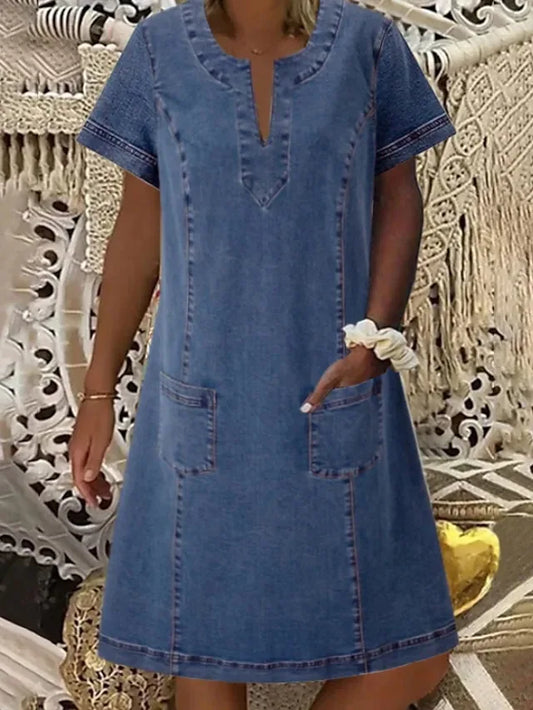Zandra® | Blød Denim Kjole