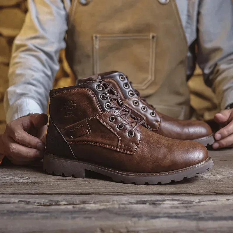 Olsen & Olsen™ Parker | Læder casual støvler i britisk stil