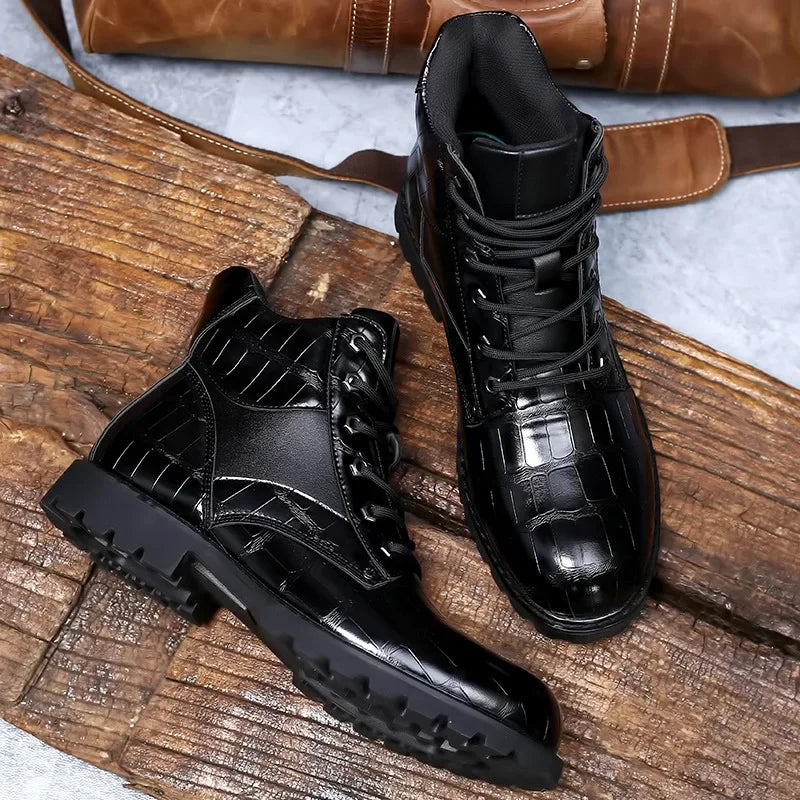 Olsen & Olsen™ Rendell | Læder Croco Støvler