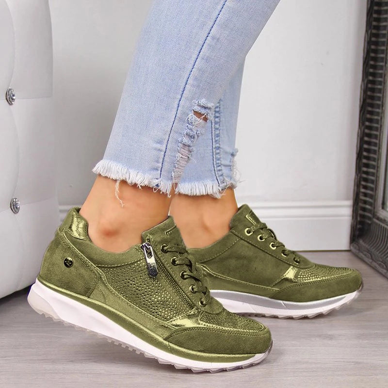 BIRGITTA – ORTOPÆDISKE SNEAKERS MED LYNLÅS