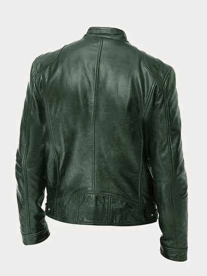 Victor™ Casual Læderjakke: Tidløst Design og Komfort