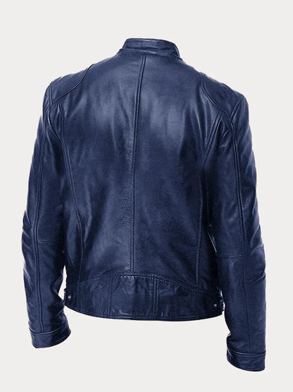 Victor™ Casual Læderjakke: Tidløst Design og Komfort