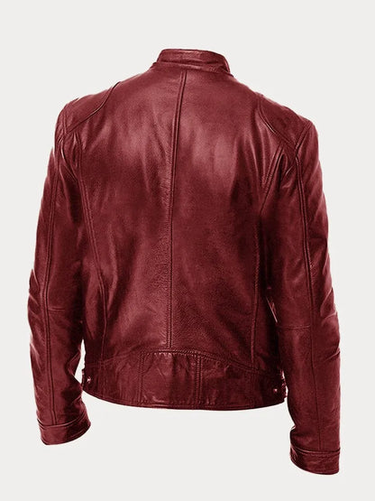 Victor™ Casual Læderjakke: Tidløst Design og Komfort