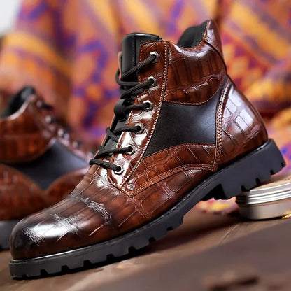 Olsen & Olsen™ Rendell | Læder Croco Støvler