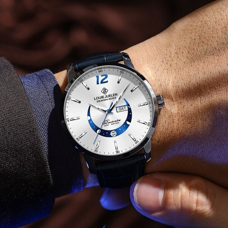 Elegant Luminøs Månefase Ur™